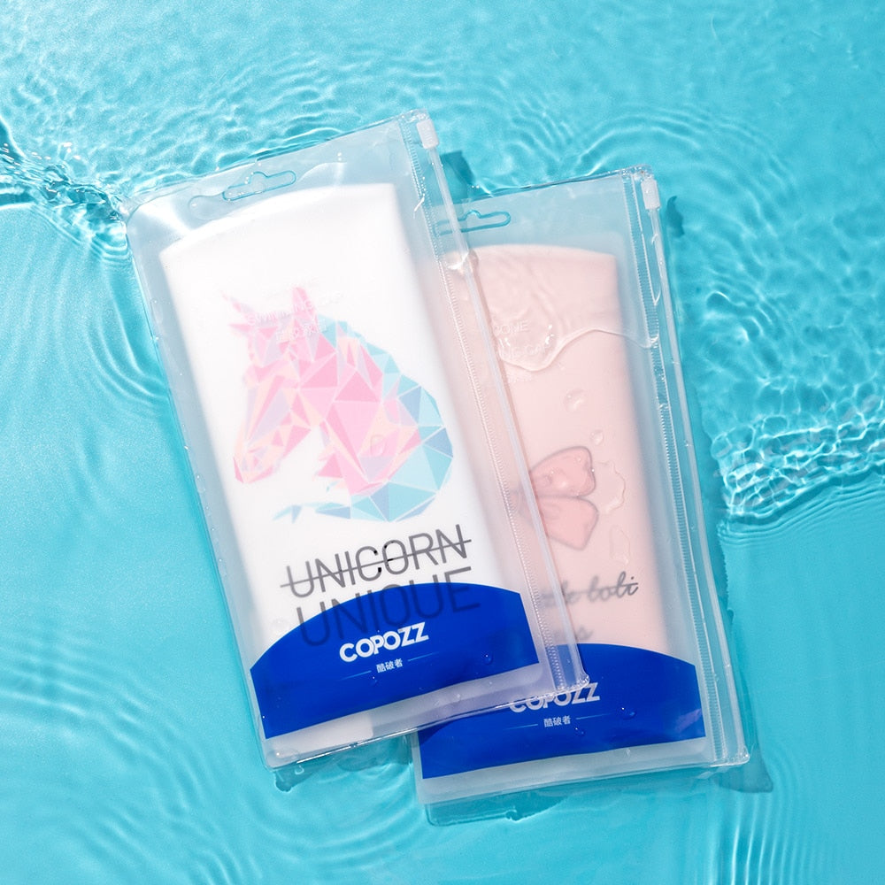 COPOZZ Unisex Swim Caps Waterproof Silicone Swimming Hat - KiwisLove