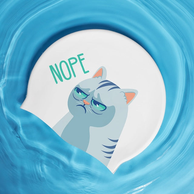 COPOZZ Unisex Swim Caps Waterproof Silicone Swimming Hat - KiwisLove