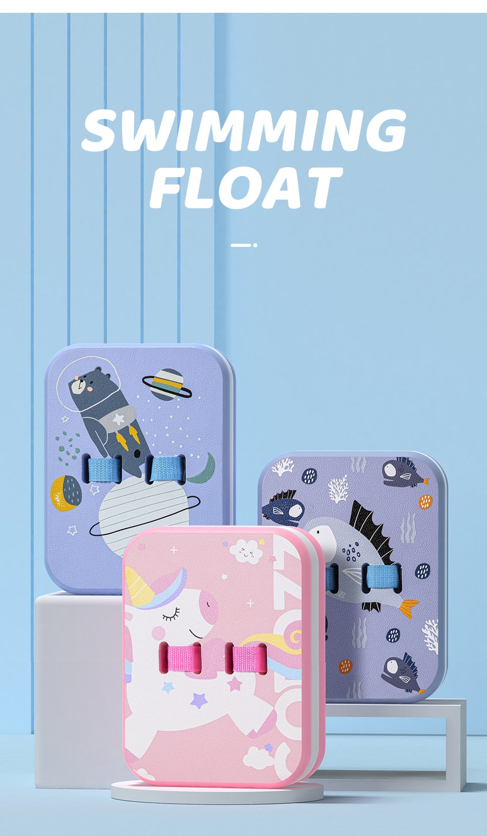 3pcs/Set Children EVA Foam Swimming Float Board  Belt Auxiliary Beginners - KiwisLove