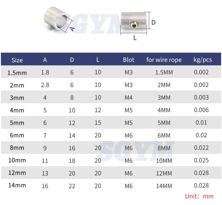 2pcs handscrew Clamp Wire Rope Clip with Hexagon Grub Bolts buckle - KiwisLove
