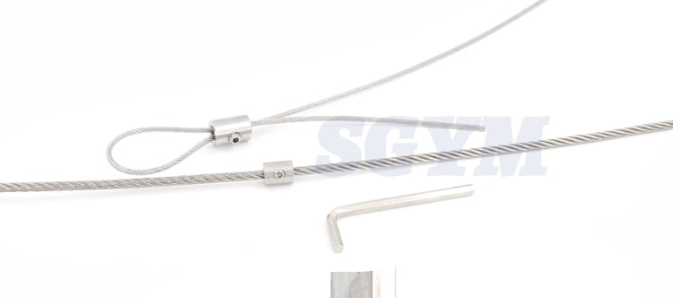 2pcs handscrew Clamp Wire Rope Clip with Hexagon Grub Bolts buckle - KiwisLove