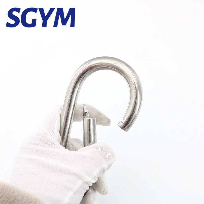 5pcs 304 Stainless Steel  Carabiner Carbine Snap Hook Locker Key-Lock - KiwisLove