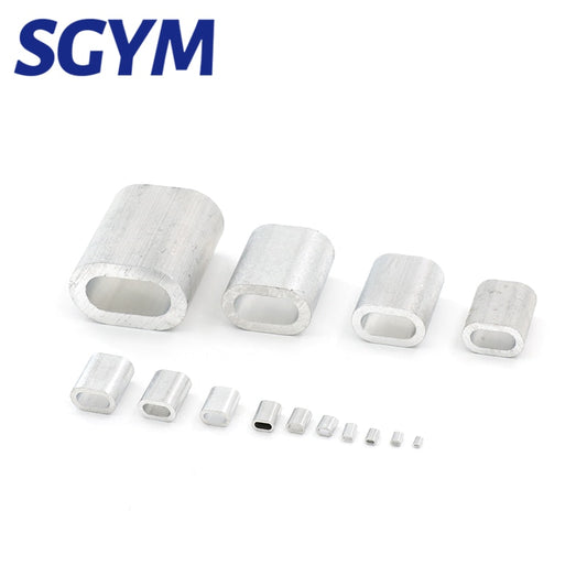 Single casing wire rope ferrule cable ties  Crimping Sleeve Oval Clip Clamp - KiwisLove