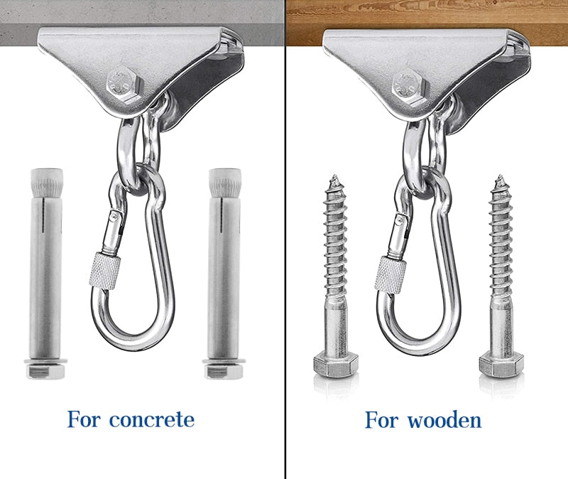 Heavy Bag Hanger Suspension Hooks Concrete Wooden Swing Hangers Sets - KiwisLove