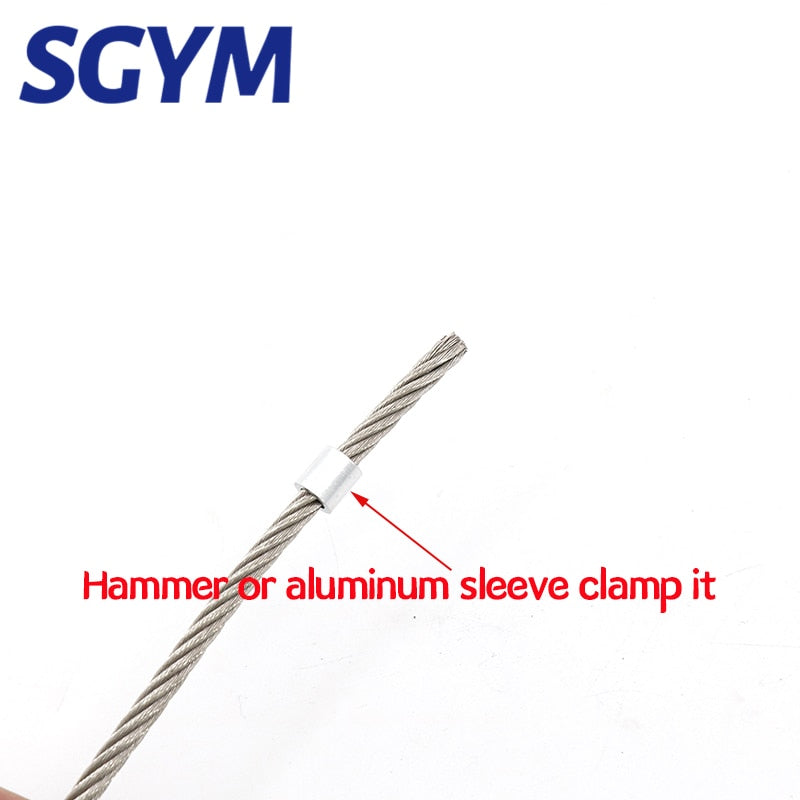 wire Cable rope Fixing clip circular Aluminum Ferrules Crimping Loop clamps - KiwisLove