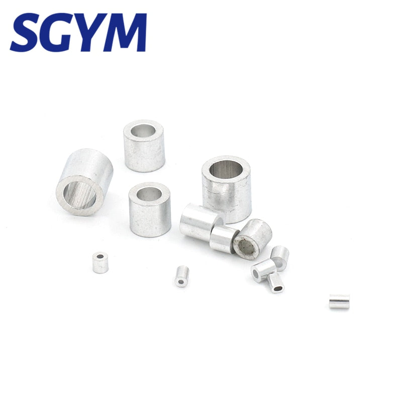 wire Cable rope Fixing clip circular Aluminum Ferrules Crimping Loop clamps - KiwisLove