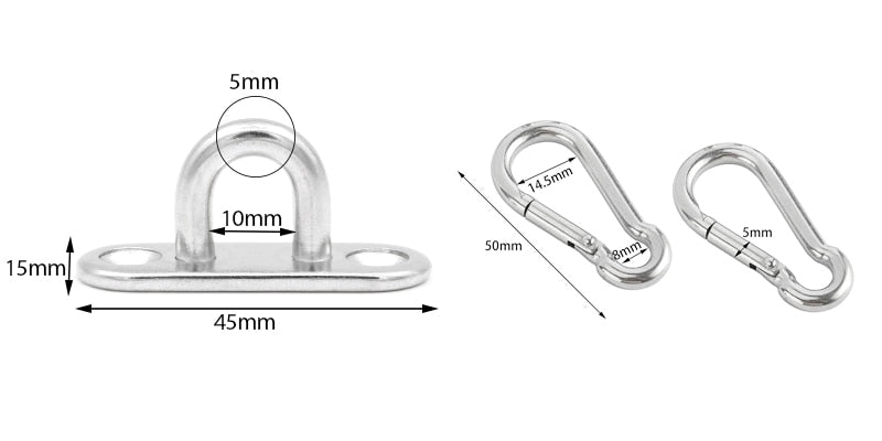 2 Sets Of Suspended Ceiling Wall Mount U-Shaped Hooks Heavy Duty - KiwisLove