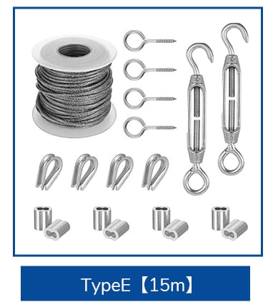 PVC Coated Flexible Wire Rope Soft Cable Transparent Stainless Steel  Kit - KiwisLove