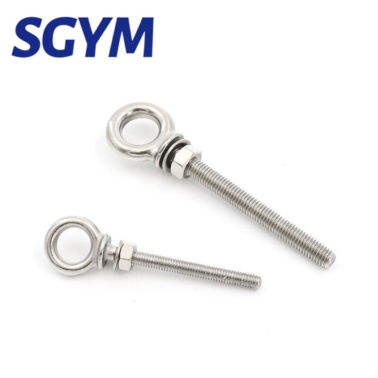 1Pcs 316 Stainless Steel Lifting Eye Bolts Eyebolts with Nuts & Washers Set - KiwisLove