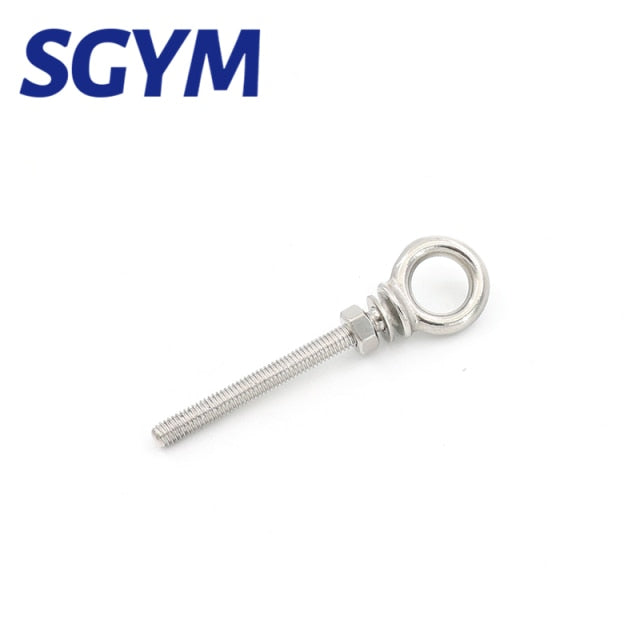 1Pcs 316 Stainless Steel Lifting Eye Bolts Eyebolts with Nuts & Washers Set - KiwisLove