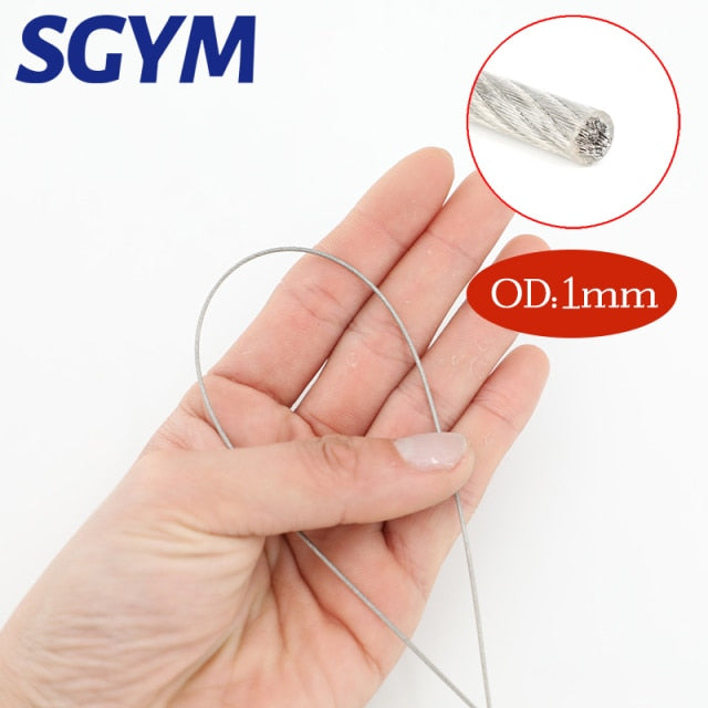 PVC Coated  304 Stainless Steel Wire Rope Soft Lifting Cable - KiwisLove