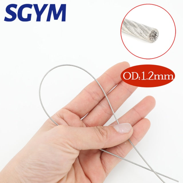 PVC Coated  304 Stainless Steel Wire Rope Soft Lifting Cable - KiwisLove