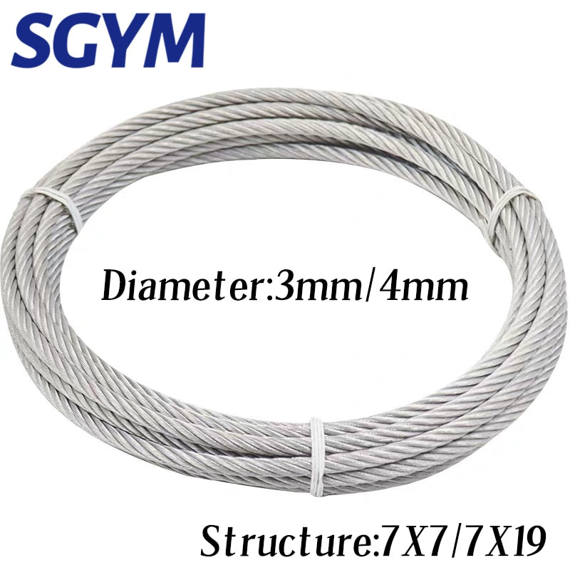 304 Stainless Steel Wire Rope Soft Lifting Cable - KiwisLove