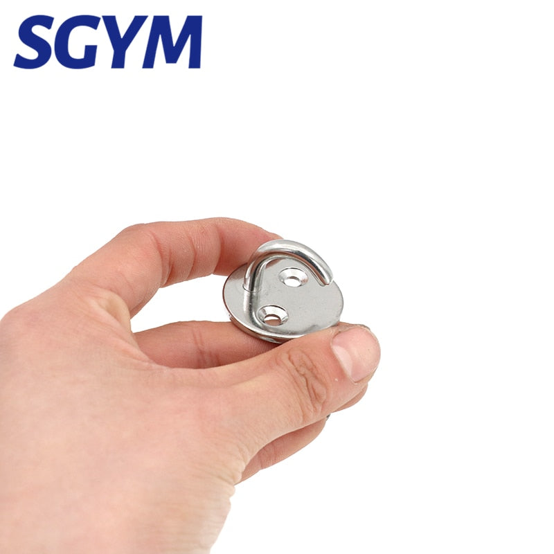 6Pcs Ceiling and Wall Hanging 304 Stainless Steel Eye Hook Plate Buckle - KiwisLove