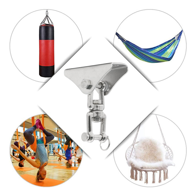 1set 304 Stainless Steel Heavy Duty Swing Fixed Buckles Hook Hanger - KiwisLove