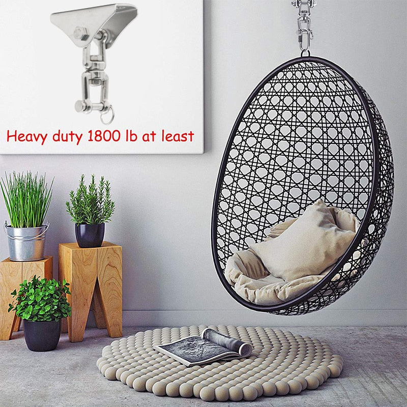 1set 304 Stainless Steel Heavy Duty Swing Fixed Buckles Hook Hanger - KiwisLove