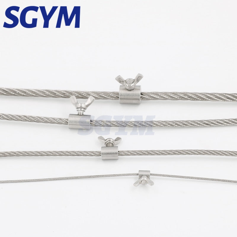 10pcs  304 stainless steel rope manual lock catch fasteners butterfly buckle - KiwisLove