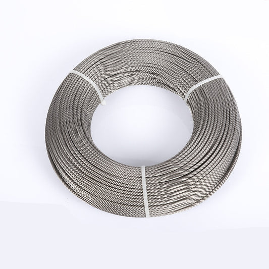 100 Meter 304 Stainless Steel Wire Rope Soft Lifting Cable 7*19 - KiwisLove