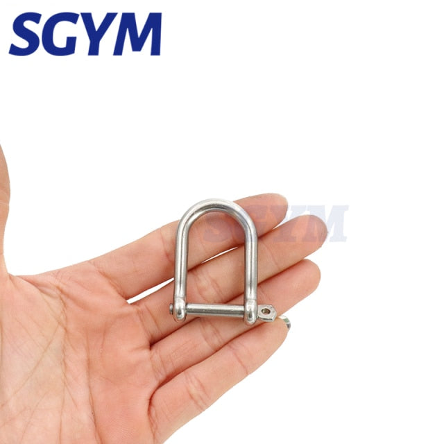 5pcs AISI316 Extra Wide long Shackle Stainless Steel Anchor Shackle - KiwisLove