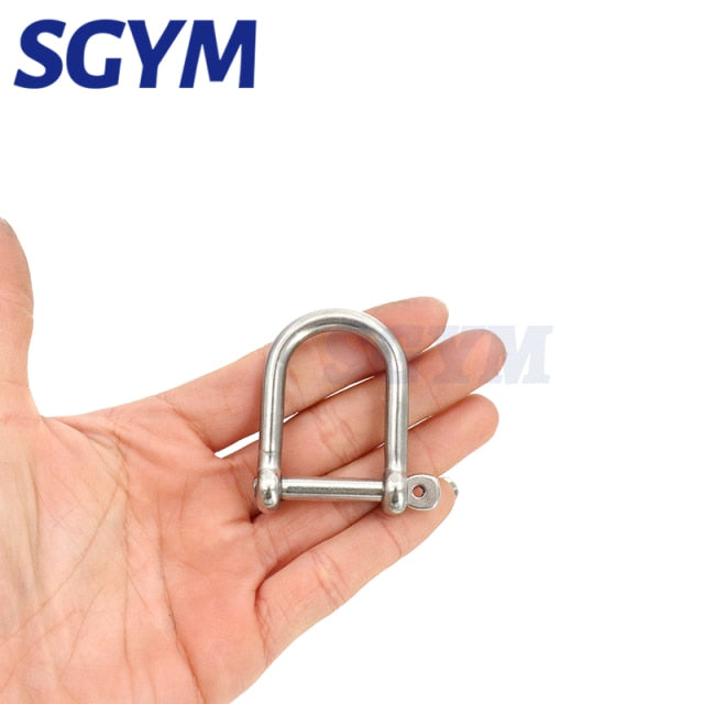 5pcs AISI316 Extra Wide long Shackle Stainless Steel Anchor Shackle - KiwisLove