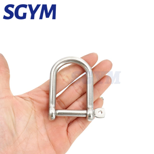 5pcs AISI316 Extra Wide long Shackle Stainless Steel Anchor Shackle - KiwisLove