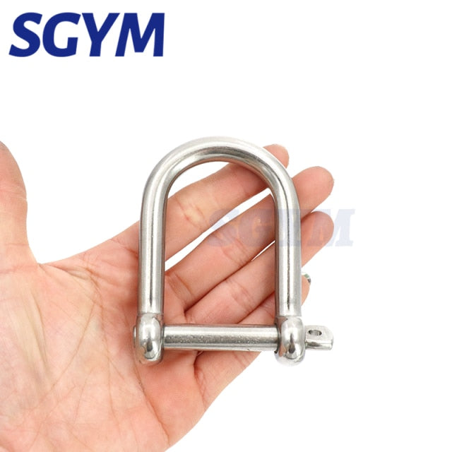 5pcs AISI316 Extra Wide long Shackle Stainless Steel Anchor Shackle - KiwisLove