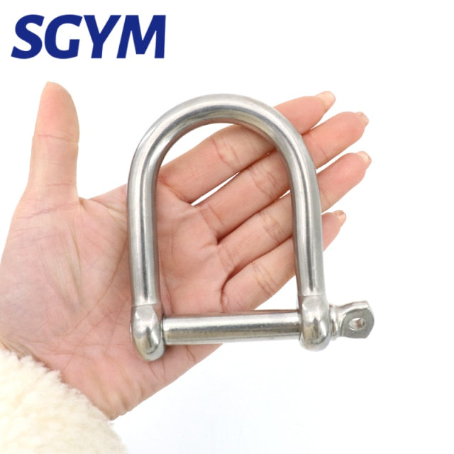 5pcs AISI316 Extra Wide long Shackle Stainless Steel Anchor Shackle - KiwisLove