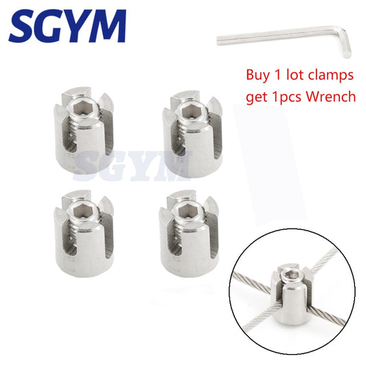 4PCS 90 Degree Marine Grade Stainless Steel 316 Wire Rope Trellis Systems - KiwisLove