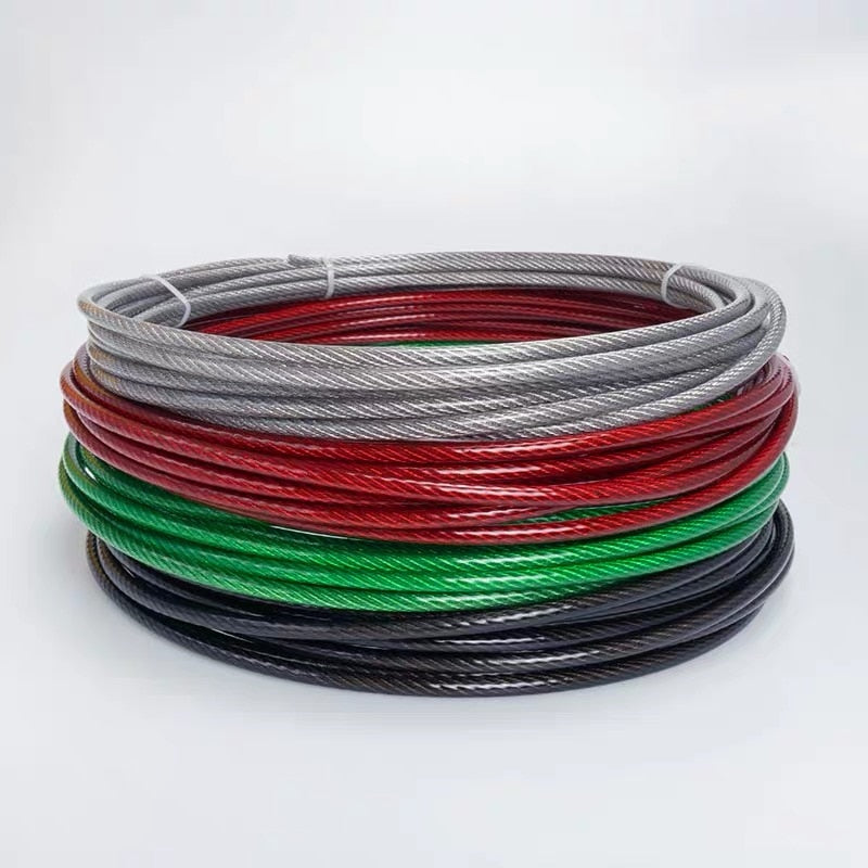 50m PVC Plastic Color Coated 304 Stainless Steel Wire Rope Cable - KiwisLove