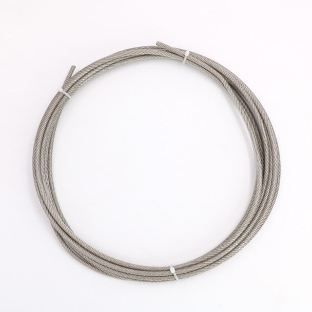 50m PVC Plastic Color Coated 304 Stainless Steel Wire Rope Cable - KiwisLove