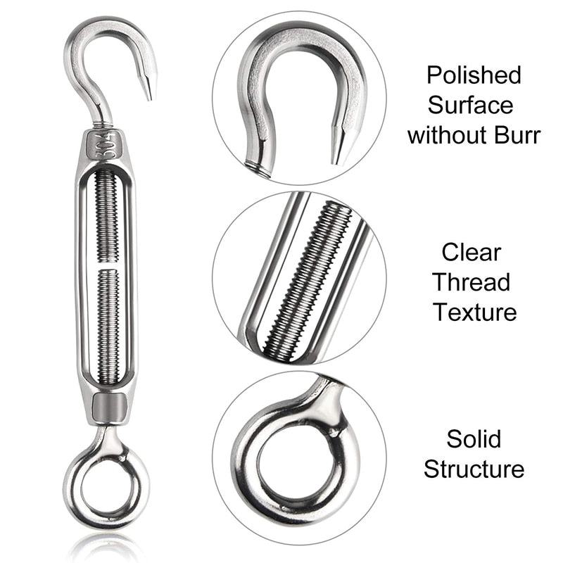 Garden Wire Cable Railing Fence Kits Heavy Duty 304 Stainless Steel Cable - KiwisLove