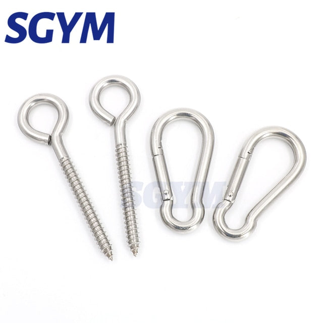 Heavy Duty Swing Hangers Hammock suspension ring screw spring hook - KiwisLove