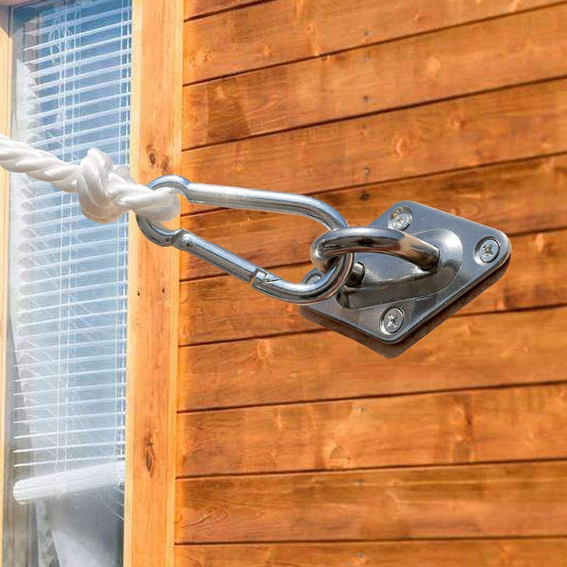 24 pcs/set Shade Sail Kit  304 Stainless Steel Carabiner Clip Hook Screws - KiwisLove