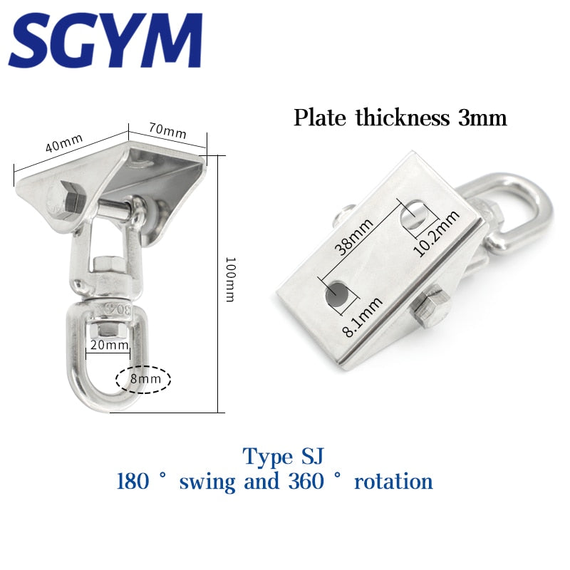 Hammock Hanger Chain Carabiners Kit Hooks Swing Hangers Sets - KiwisLove