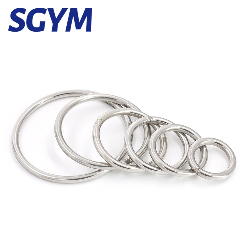 1pcs 304Stainless Steel Big O Ring Strapping Welded Round Rings - KiwisLove