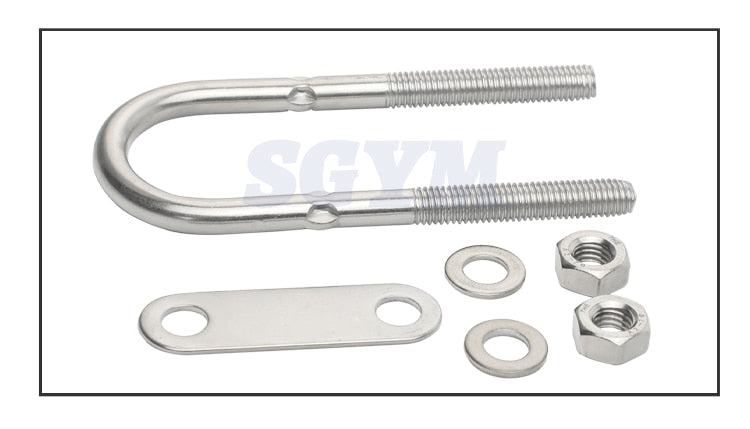 1pcs U-Bolt with Nuts Frame Straps 304 Stainless Steel Fastener - KiwisLove