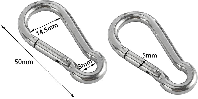 4 sets 304 Stainless Steel Hook Pad Eye Plate Marine Staple Hook Loop - KiwisLove