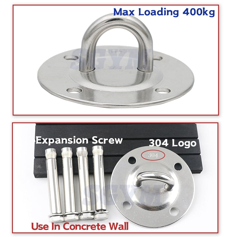 Hammock Wall Mount Anchor Hooks Heavy Duty Ceiling Swing Hanging Kit - KiwisLove