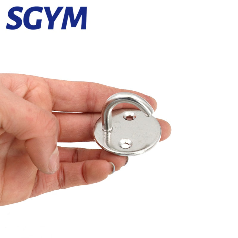 4Pcs 6mm 304 Stainless Steel J-shaped Ceiling Mount Hook Base - KiwisLove