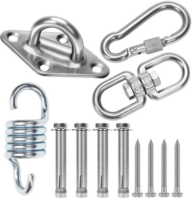 Stainless Steel 304 Heavy Duty Swing Hangers Hammock Hanging Chair Kit - KiwisLove