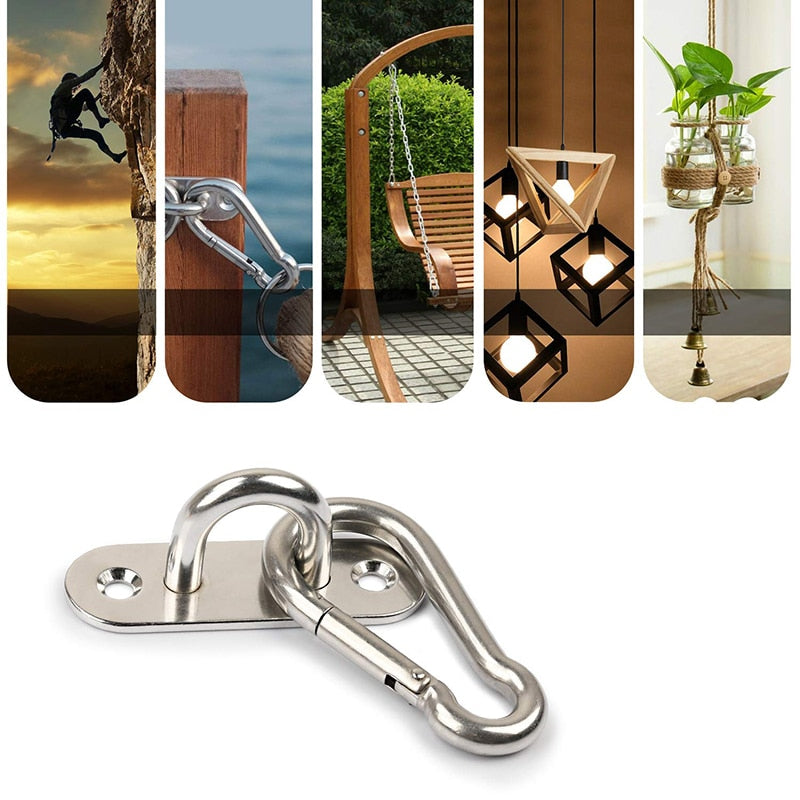 M8 Hammock Swing Hook Fixed Plate  304 Stainless Steel Hanging  Kit - KiwisLove