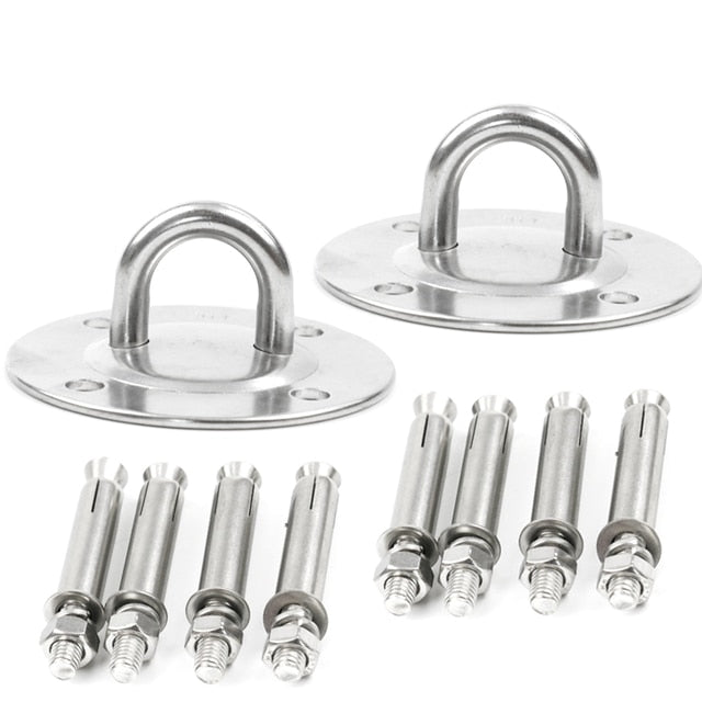Ceiling & Wall Steel Mount Anchor + Bolts Ceiling Buckle Hook Fixed Disc - KiwisLove