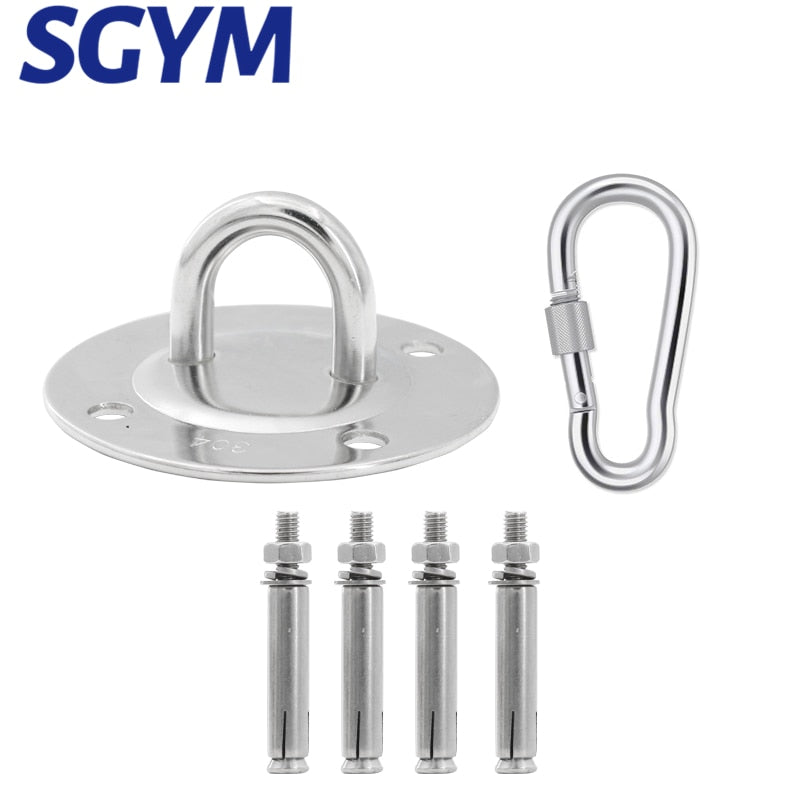 304 Stainless Steel Heavy Duty Hammocks Suspension Ceiling Hook Swivel - KiwisLove