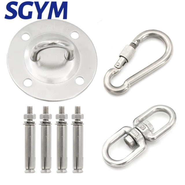 304 Stainless Steel Heavy Duty Hammocks Suspension Ceiling Hook Swivel - KiwisLove