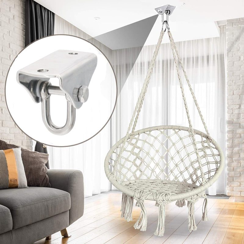 Stainless Steel Hammock Swing Chair Hook Rotating Ceiling Hook Swing - KiwisLove