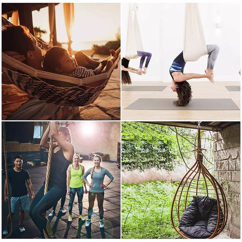 Stainless Steel Hammock Swing Chair Hook Rotating Ceiling Hook Swing - KiwisLove