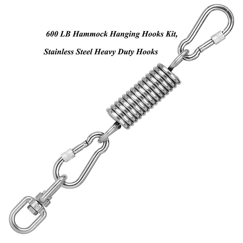 304 Stainless Steel Heavy Duty Hanging Kit Spring Hook Spinning - KiwisLove