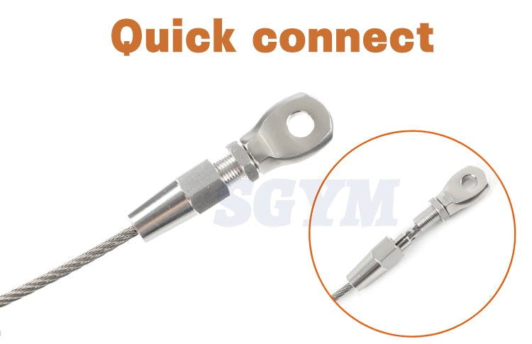 2pcs 5mm Cable Railing  Swageless Eye Terminal Tension 316 Marine Grade - KiwisLove