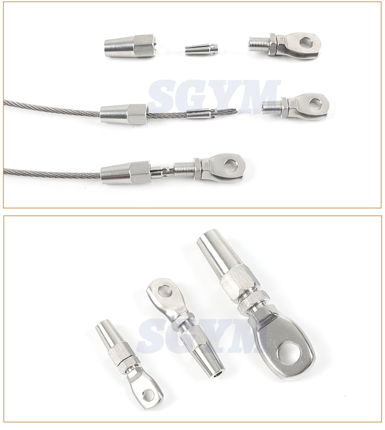 5pcs 316 Marine Grade Stainless Steel Swageless Eye Terminal for 4mm wire - KiwisLove