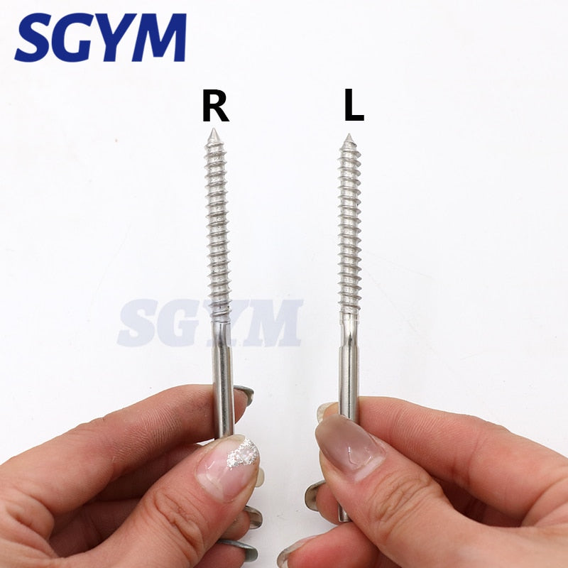 10 pcs Swage Lag Screws Left & Right for 1/8 3/16Inch Cable Railing System - KiwisLove